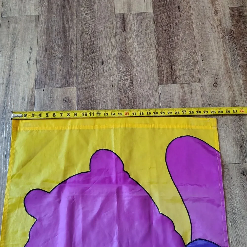 VTG 1990s Disney Winnie The Pooh Large RARE Halloween Door Window Flag Hanger